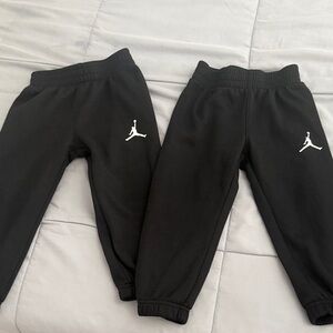Jordan Kids Black Sweatpants with Logo